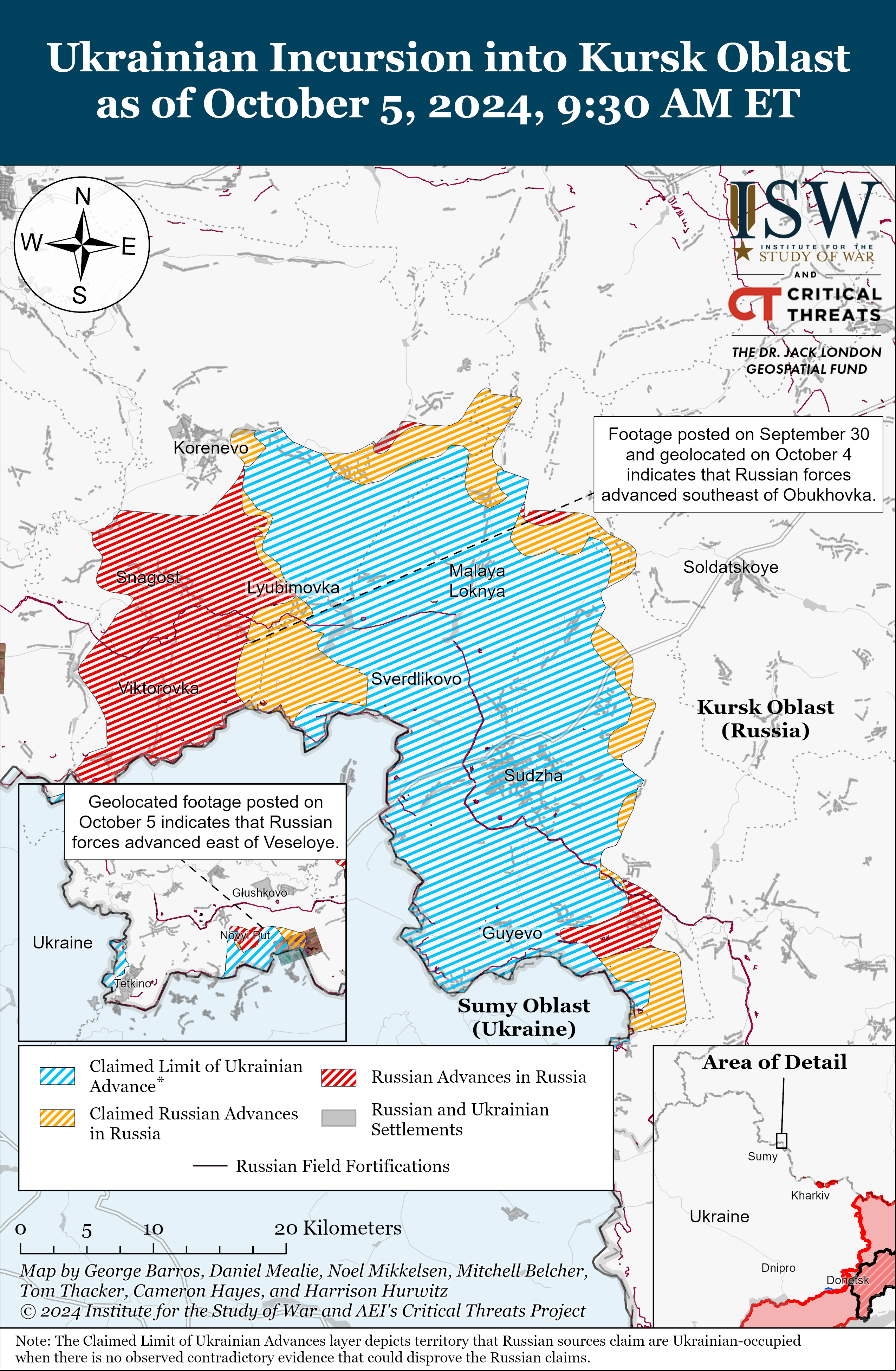 ISW Blog: Russian Offensive Campaign Assessment, October 5, 2024